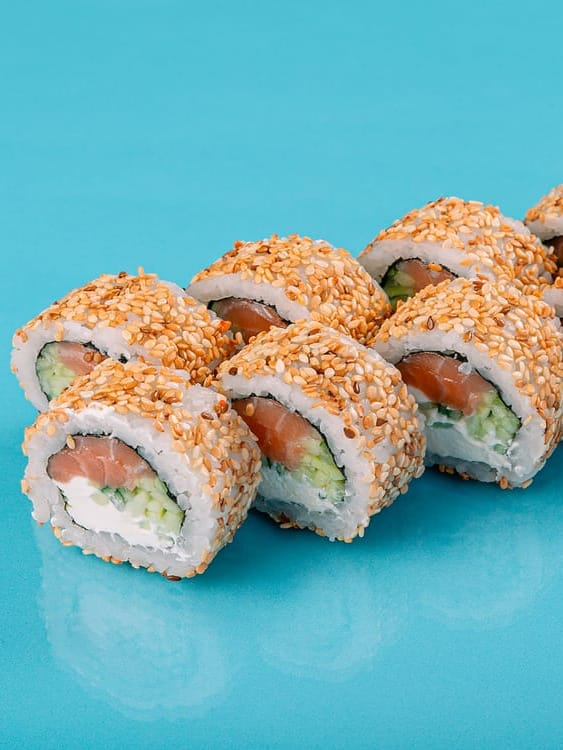 Кунжут с лососем