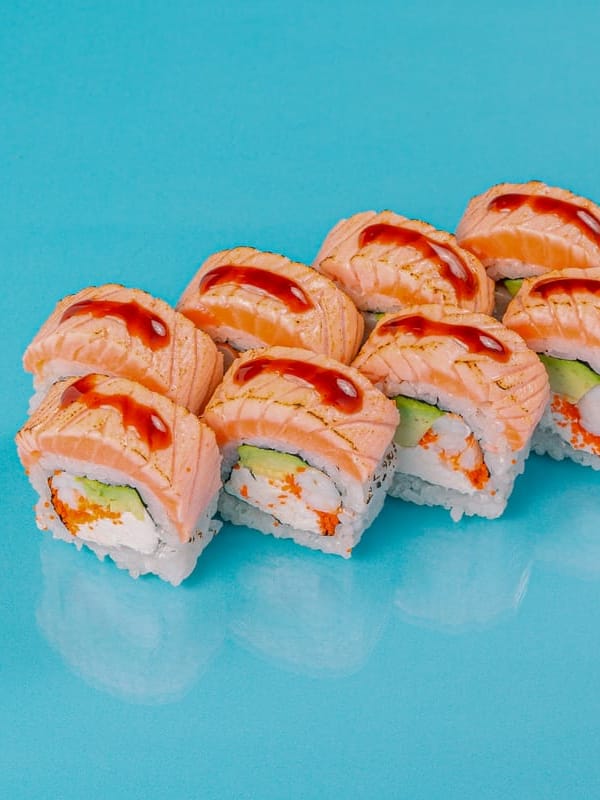 Филадельфия с креветками гриль